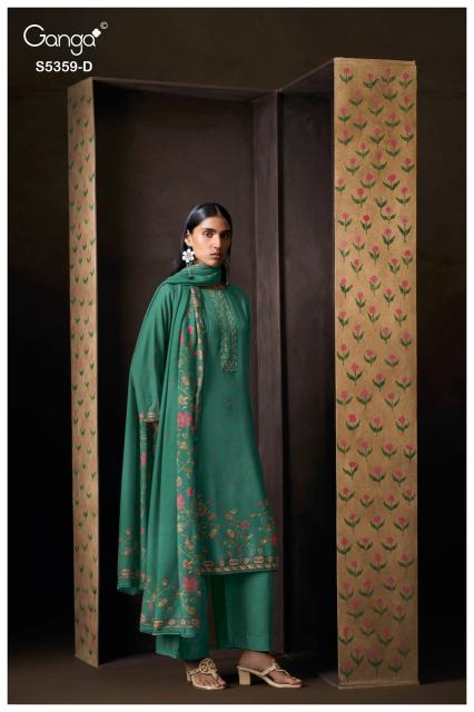 Ganga prishta 5359 buy at online cotton dress material wholesale price in mumbai